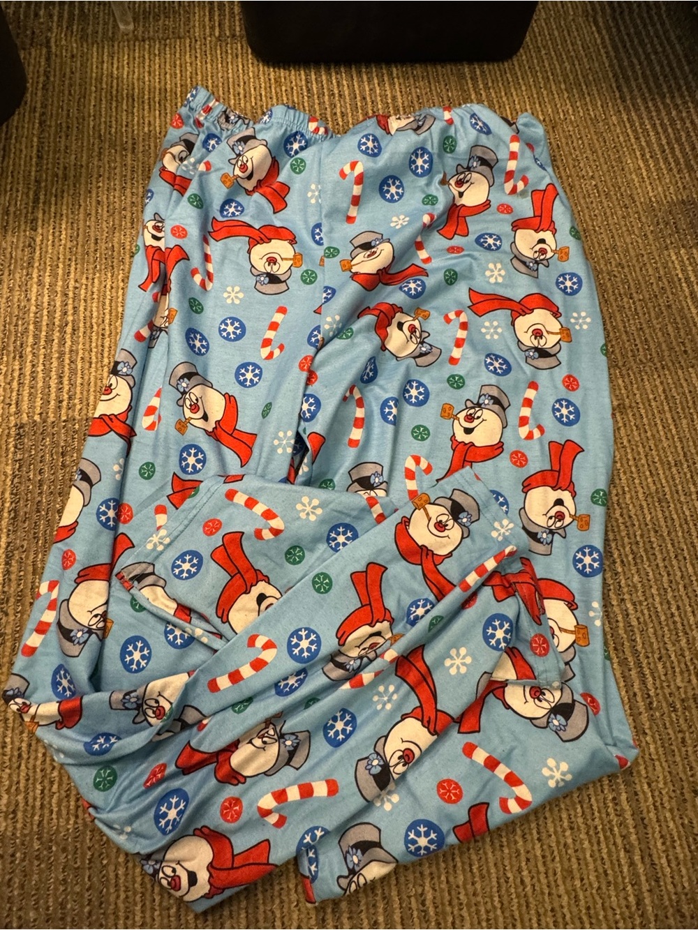 Blue Snowman Holiday Pajama Pants